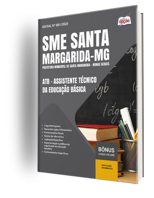 Apostila SME Santa Margarida - MG 2025 - ATB - Assistente Técnico da Educação Básica