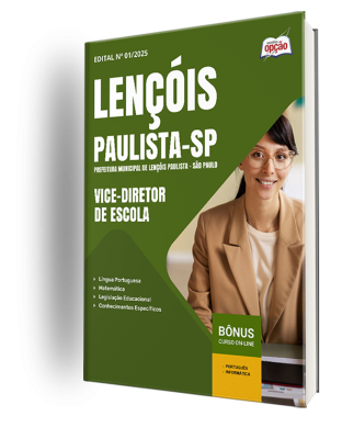 Apostila Prefeitura de Lençóis Paulista - SP 2025 - Vice-Diretor de Escola