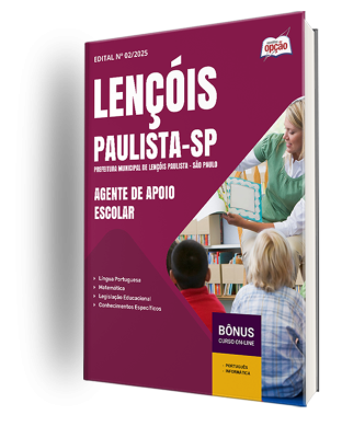 Apostila Prefeitura de Lençóis Paulista - SP 2025 - Agente de Apoio Escolar