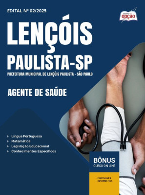 Apostila Prefeitura de Lençóis Paulista - SP 2025 - Agente de Saúde