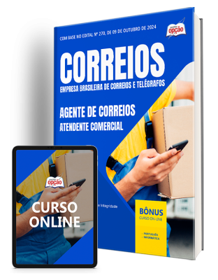 Apostila CORREIOS 2025 - Agente de Correios - Atendente Comercial