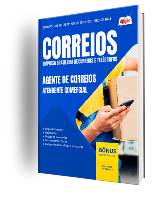 Apostila CORREIOS 2025 - Agente de Correios - Atendente Comercial