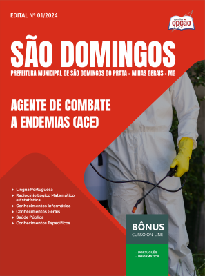 Apostila Prefeitura de São Domingos do Prata - MG 2025 - Agente de Combate a Endemias (ACE)