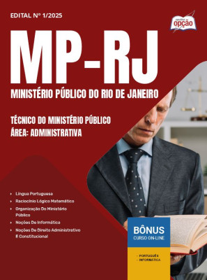 Apostila MP-RJ 2025 - Técnico do Ministério Público - Área: Administrativa