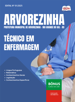 Apostila Prefeitura de Arvorezinha - RS 2025 - Técnico em Enfermagem