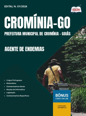 Apostila Prefeitura de Cromínia - GO em PDF - Agente de Endemias 2025