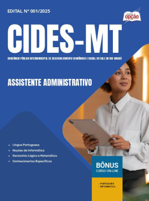 Apostila CIDES-MT em PDF - Assistente Administrativo 2025