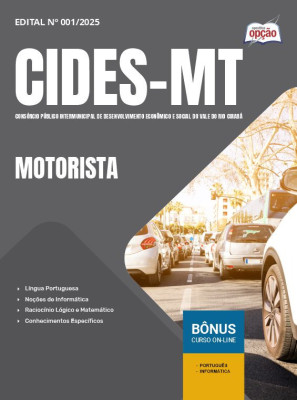 Apostila CIDES-MT em PDF - Motorista 2025