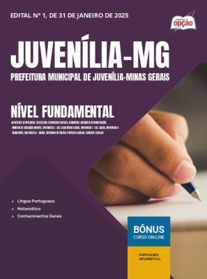 Apostila Prefeitura de Juvenília - MG 2025 - Nível Fundamental