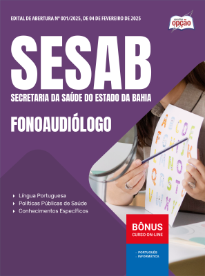 Apostila SESAB Temporários em PDF - Fonoaudiólogo 2025