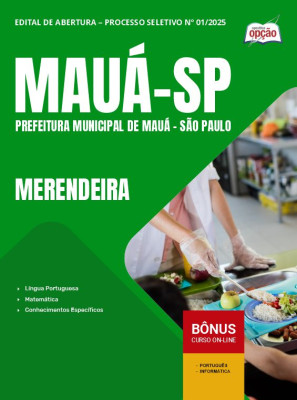 Apostila Prefeitura de Mauá - SP 2025 - Merendeira