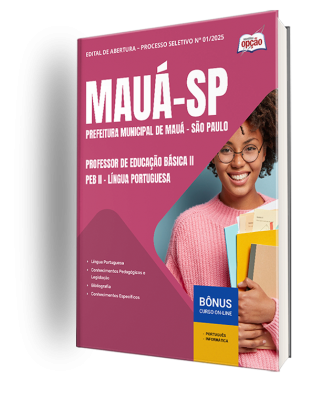 Apostila Prefeitura de Mauá - SP 2025 - Professor de Educação Básica II - PEB II - Língua Portuguesa