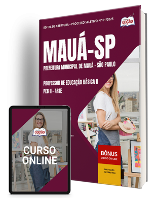 Apostila Prefeitura de Mauá - SP 2025 - Professor de Educação Básica II - PEB II - Arte