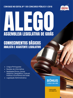 Apostila ALEGO 2025 - Analista e Assistente Legislativo - Conhecimentos Básicos