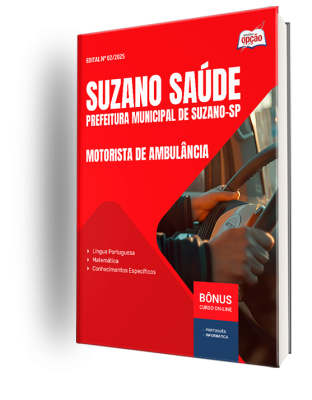 Apostila Suzano Saúde 2025 - Motorista de Ambulância