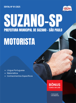 Apostila Prefeitura de Suzano - SP em PDF - Motorista 2025