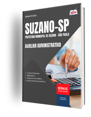 Apostila Prefeitura de Suzano - SP 2025 - Auxiliar Administrativo