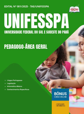 Apostila UNIFESSPA em PDF - Pedagogo - Área Geral 2025