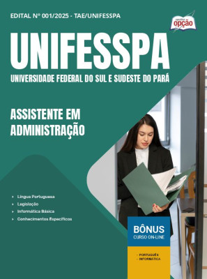 Apostila UNIFESSPA 2025 - Assistente em Administração