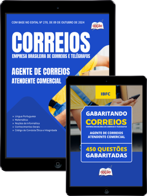 Combo CORREIOS - Agente de Correios - Atendente Comercial