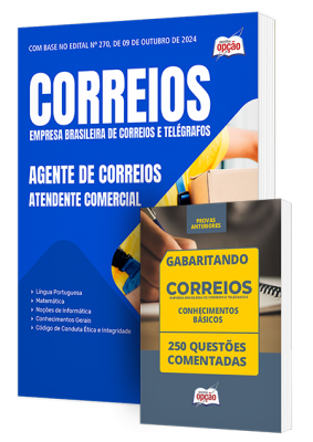 Combo CORREIOS - Agente de Correios - Atendente Comercial (Apostila + Questões Comentadas)