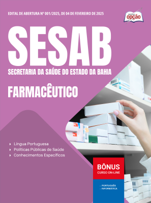 Apostila SESAB Temporários 2025 - Farmacêutico