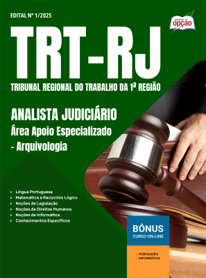 Apostila TRT-RJ 2025 - Analista Judiciário - Área Apoio Especializado - Arquivologia