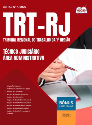 Apostila TRT-RJ 2025 - Técnico Judiciário - Área Administrativa