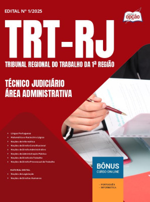 Apostila TRT-RJ 2025 - Técnico Judiciário - Área Administrativa