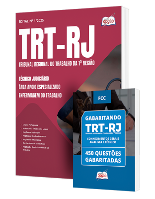 Combo TRT-RJ - Técnico Judiciário - Área Apoio Especializado - Enfermagem do Trabalho