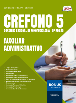 Apostila CREFONO 5 2025 - Auxiliar Administrativo