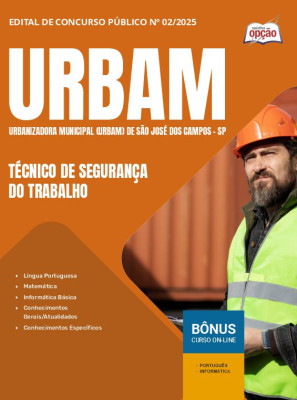 Apostila URBAM 2025 - Técnico de Segurança do Trabalho