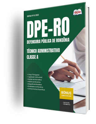 Apostila DPE-RO 2025 - Técnico Administrativo - Classe A