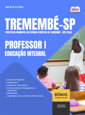 Apostila Prefeitura de Tremembé - SP 2025 - Professor I - Educação Integral