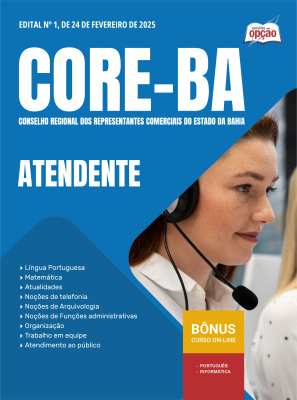 Apostila CORE-BA em PDF - Atendente 2025