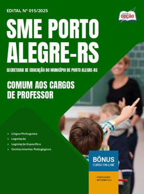 Apostila SME Porto Alegre em PDF - Comum aos Cargos de Professor 2025