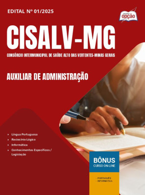 Apostila CISALV-MG 2025 - Auxiliar de Administração