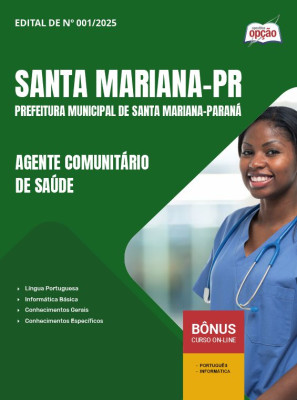 Apostila Prefeitura de Santa Mariana - PR 2025 - Agente Comunitário de Saúde