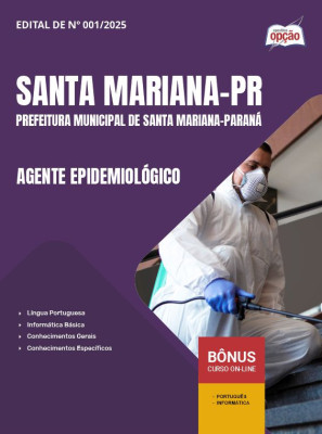 Apostila Prefeitura de Santa Mariana - PR em PDF - Agente Epidemiológico 2025