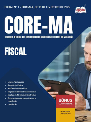 Apostila CORE-MA em PDF - Fiscal 2025