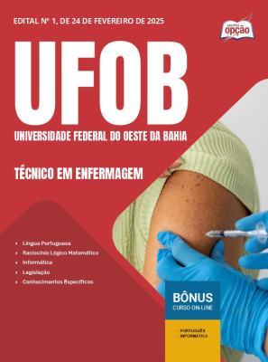 Apostila UFOB em PDF - Técnico em Enfermagem 2025