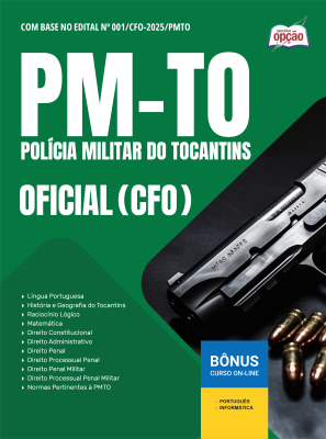 Apostila PM-TO 2025 - Oficial - Curso de Formação de Oficiais - CFO