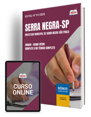 Apostila Prefeitura de Serra Negra - SP 2025 - Comum - Ensino Médio Completo e/ou Técnico Completo