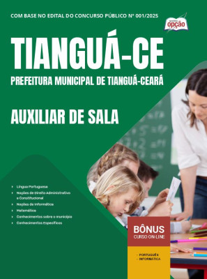 Apostila Prefeitura de Tianguá - CE 2025 - Auxiliar de Sala