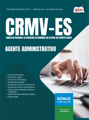 Apostila CRMV-ES 2025 - Agente Administrativo