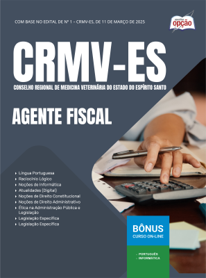 Apostila CRMV-ES em PDF - Agente Fiscal 2025