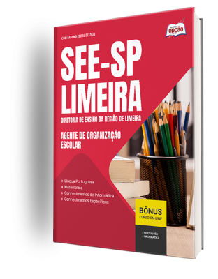 Apostila SEE-SP Limeira 2025 - Agente de Organização Escolar