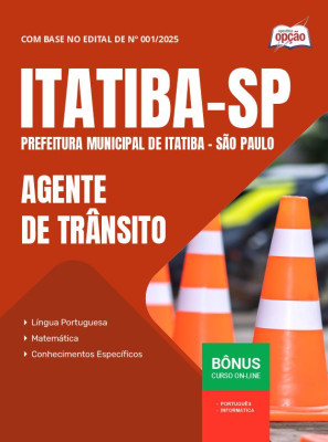 Apostila Prefeitura de Itatiba - SP em PDF - Agente de Trânsito 2025