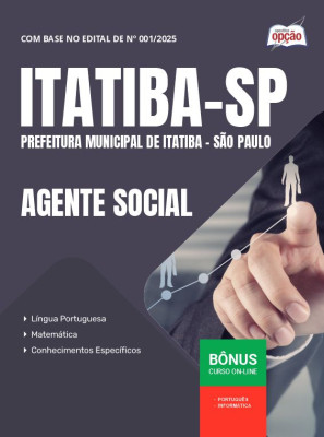 Apostila Prefeitura de Itatiba - SP em PDF - Agente Social 2025