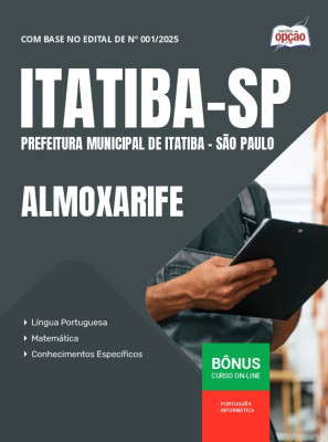 Apostila Prefeitura de Itatiba - SP em PDF - Almoxarife 2025